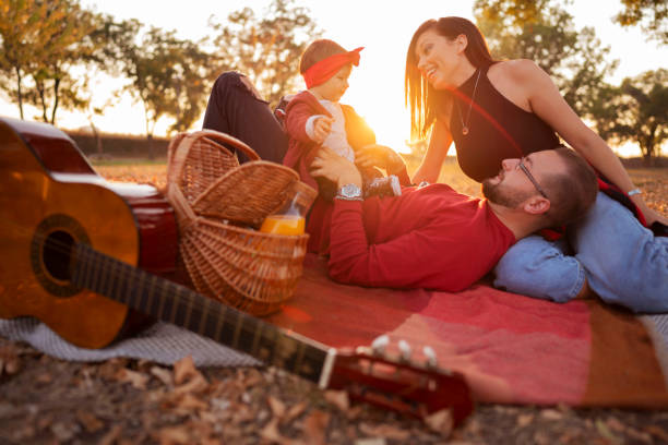 istock Family enjoying the warm sun 1273876220