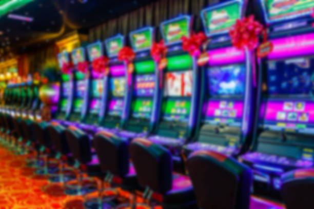 istock Slot machines in casino 1273879243