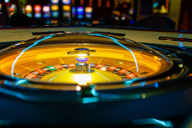 istock Casino electronic roulette wheel 1273879324