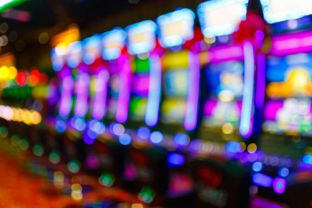 istock Slot machines in casino 1273879346