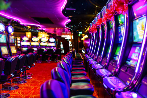 istock Slot machines in casino 1273879497