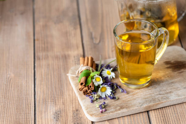 tisana - herbal tea foto e immagini stock