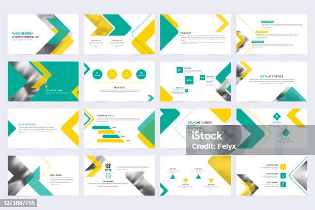 Minimal Slide Presentation Template - Arte vetorial de stock e mais imagens de Plano - Documento - Plano - Documento, Design, Apresentação de diapositivos