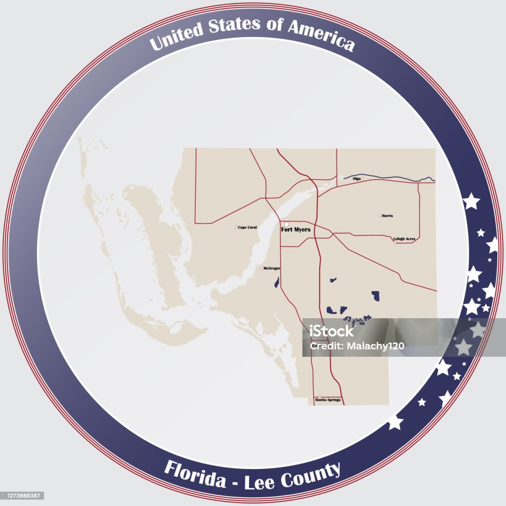 Ilustración de Mapa Del Condado De Lee En Florida y más Vectores Libres de  Derechos de Alemania - Alemania, Autopista, Azul - iStock