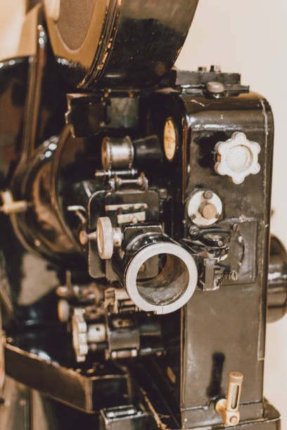 istock Old movie projector. Black color. 1273888569