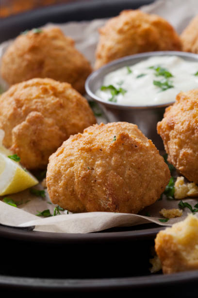 istock Hush Puppies with a Creamy Dip 1273890571