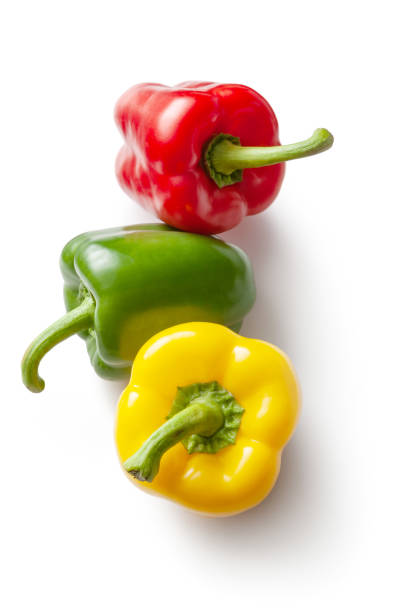 istock Vegetables: Bell Peppers Isolated on White Background 1273890784