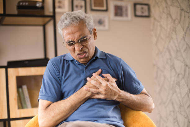 istock Old man suffering with heart disease 1273894478