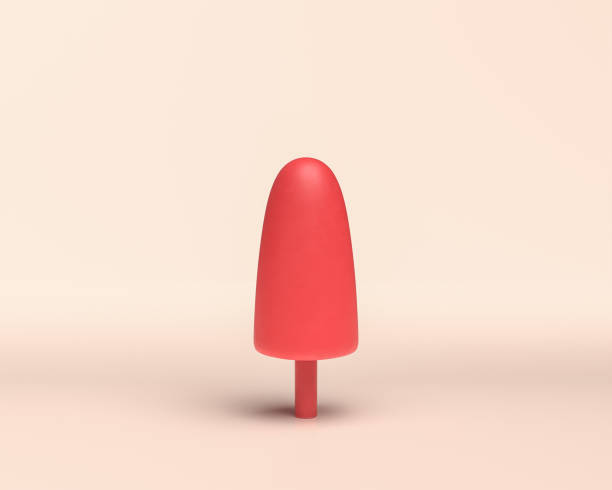 istock Single Bomb pop Tree, monochrome flat red color 3D Icon on light background, 3d Rendering 1273894620