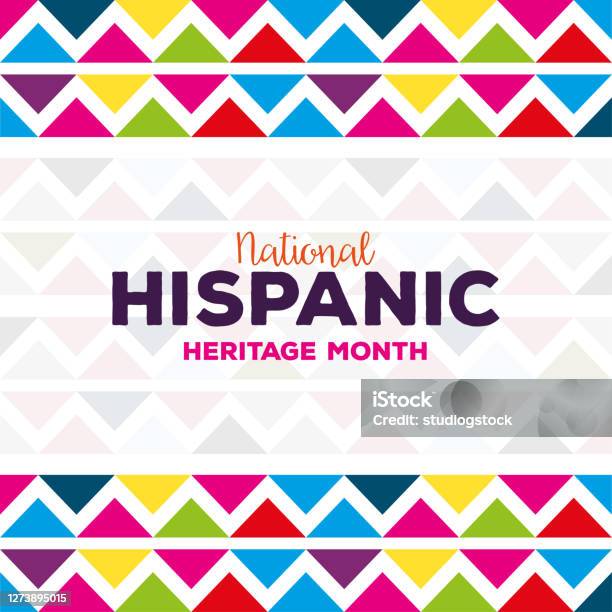 Background Hispanic And Latino Americans Culture National Hispanic Heritage Month Stock Illustration - Download Image Now