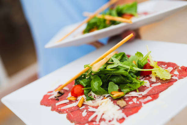 istock Mediterranean carpaccio with salad in Majorca 1273896156