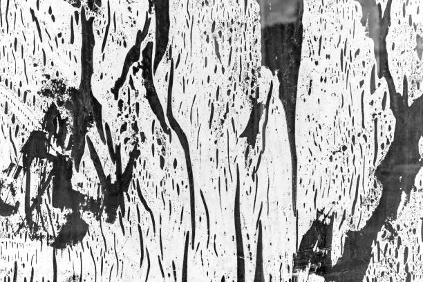 istock Dry white paint strokes on glass 1273897525