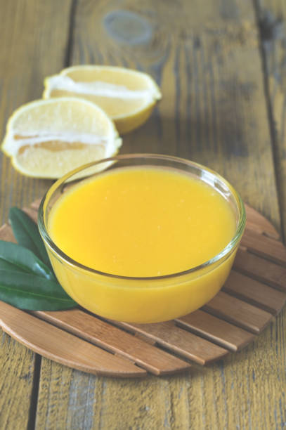 istock Glass bowl of lemon curd 1273900422