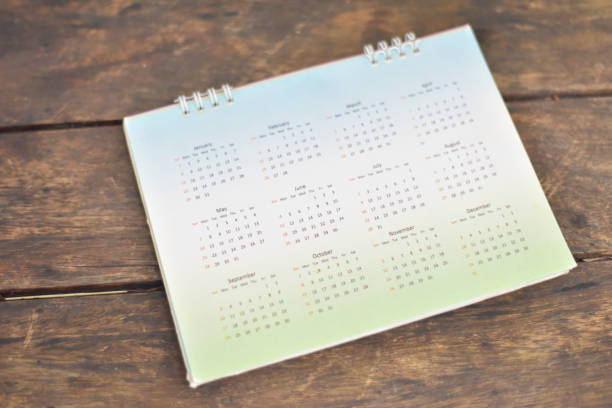 istock Blur Green calendar on blur background. 1273902494