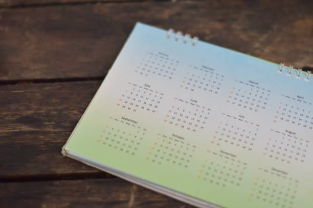 istock Blur Green calendar on blur background. 1273903551