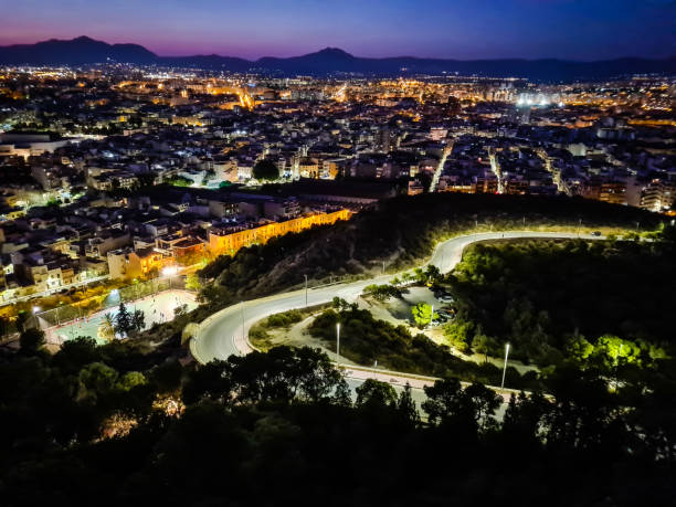 istock Pink sunset over the city 1273905891