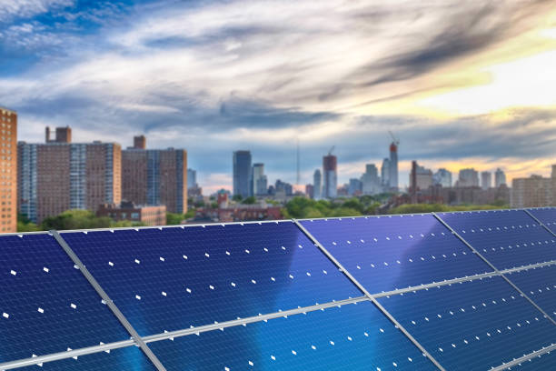 istock Solar panels in New York City 1273911569
