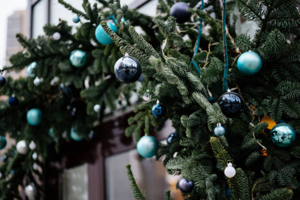 istock Beautiful christmas tree with vintage decorations 1273914683