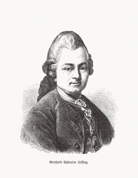 Gotthold Ephraim Lessing (1729-1781), German poet, wood engraving, published 1893 Gotthold Ephraim Lessing (1729 - 1781) - important poet of the German Enlightenment. With his dramas and his theoretical writings, which are primarily committed to the idea of ​​tolerance, this enlightener has shown the further development of theater a significant path and has had a lasting impact on the public impact of literature. Lessing is the first German playwright whose work has been continuously performed in theaters to this day. Wood engraving after a painting (1771) by Anton Graff (Swiss painter, 1736 - 1813), published in 1893. gotthold ephraim lessing stock illustrations