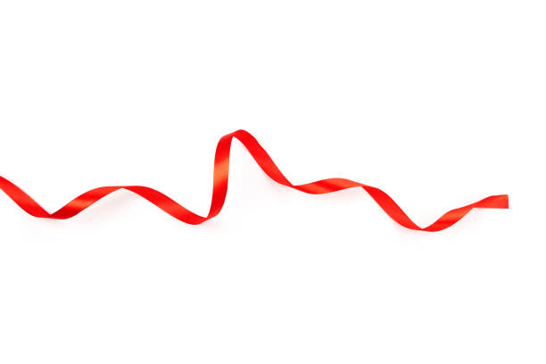 istock beautiful red satin ribbon with curls isolated on white background 1273918067