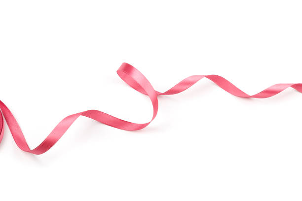 istock beautiful pink satin curly ribbon isolated on white background 1273918074