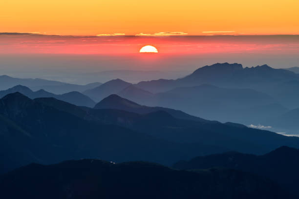 istock Beautiful sunrise on Zugspitze mountain 1273919455