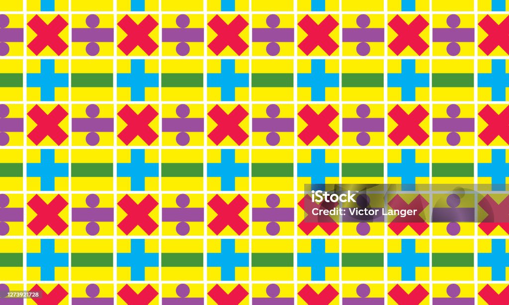 Math Pattern Stock Illustration - Download Image Now - Backgrounds ...