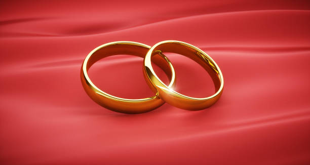 istock Golden wedding rings 1273931045