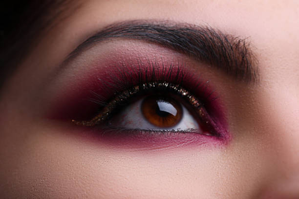 istock Close up, beautifully painted eye oriental style 1273933160