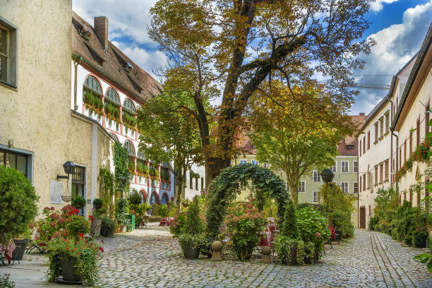 istock Courtyard in Regensburg, Germany 1273940868