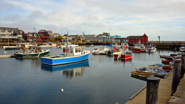 istock Fishing boats at sunrise-Gloucester Massachusetts 1273973908