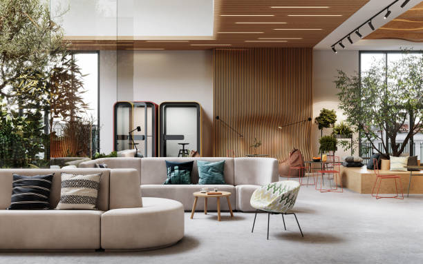 istock 3D Rendering of modern office space 1273977711