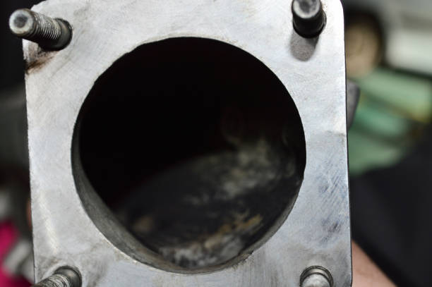 istock Part of the exhaust manifold after cleaning 1274009595