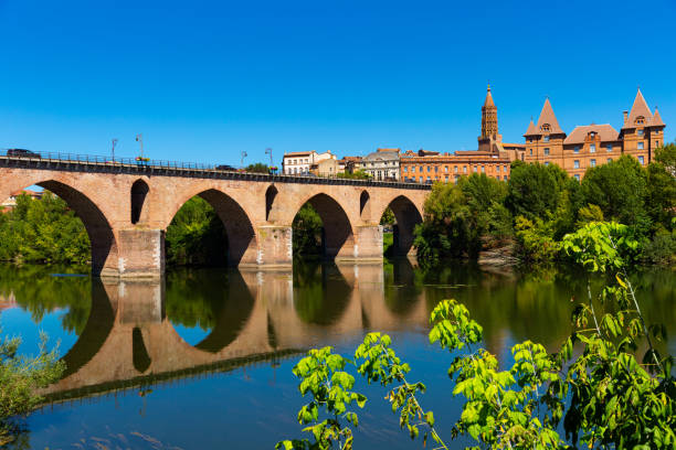 istock Montauban with bridge and river Tarn in Tarn-et-Garonne 1274016735