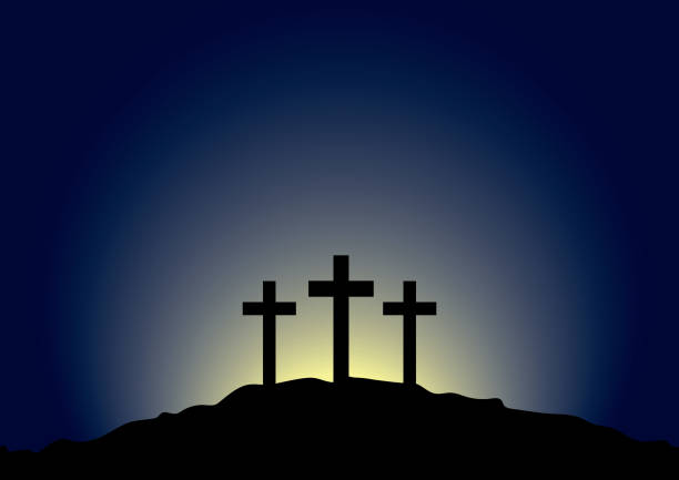 istock Crosses Of Calvary At Golgotha With Victory Sunrise Background 1274023862