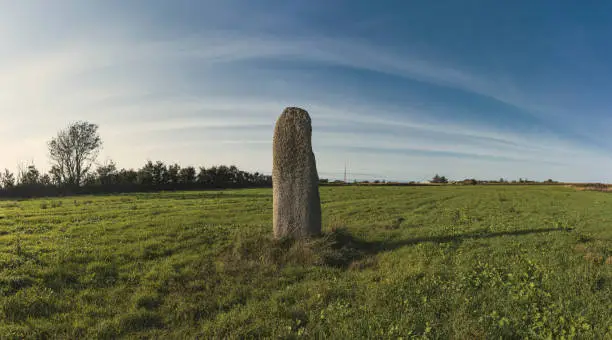 Photo of Menhir of Medoun in Brittany France