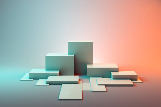istock Empty Pedestal, Product Stand, Podium on Coloreful Background 1274027495