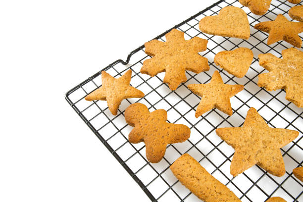 istock Christmas cookies on rack isolated 1274046520