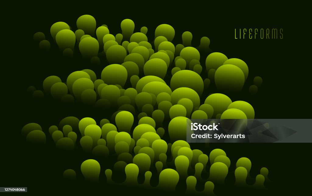 Colorful Bio Background Abstract Bio Life Form Colorful Fluid Vector Background Dimensional ...