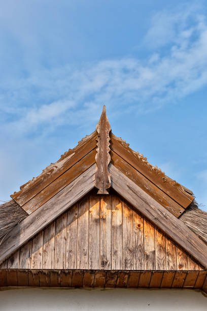 istock Roof decorative element on Danube Delta people 1274084359