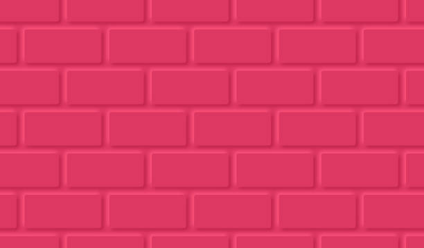 illustrations, cliparts, dessins animés et icônes de motif abstrait de fond de mur de brique rouge sans couture - seamless brick repetition pattern