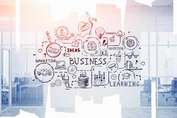 istock Business sketch in modern office 1274143714