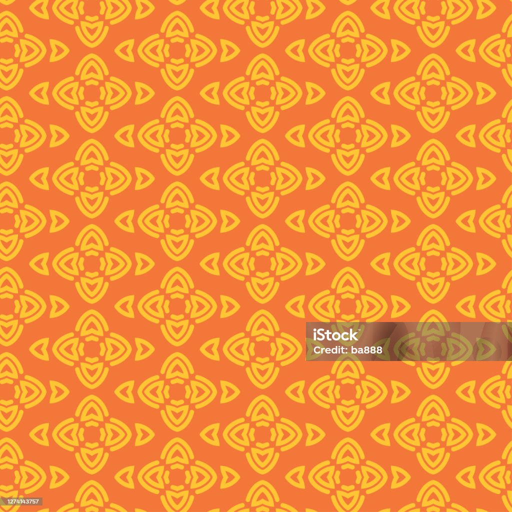 Hoa Văn Tươi Sáng Màu Cam Và Vàng Kết Cấu Hình Nền Liền Mạch Hình ...