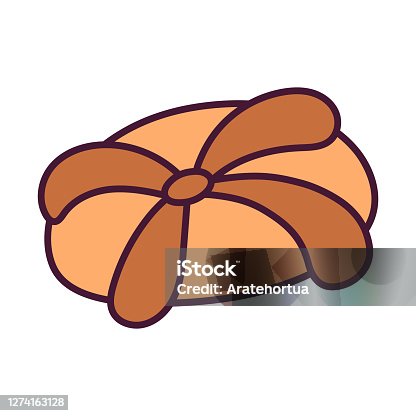 istock Isolated bread of the dead 1274163128