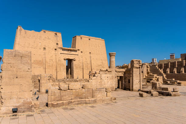istock Ancient gate of Edfu temple in Luxor. Egypt 1274192193