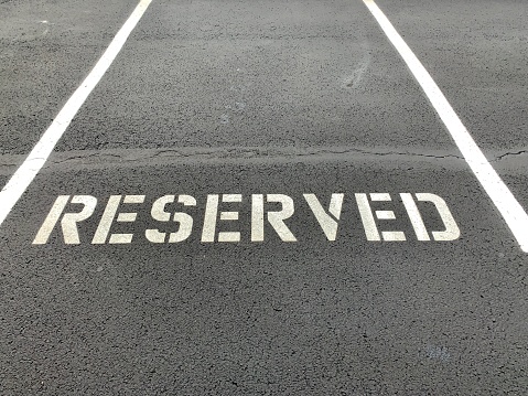 Reserved parking only