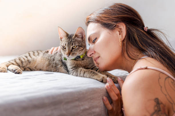 istock Young girl with her pet 1274399281