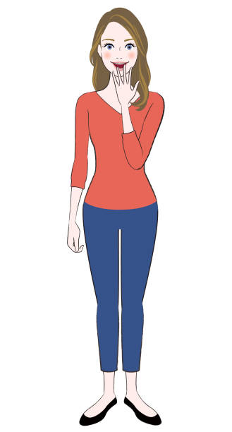 istock A illustration of beautiful woman surprised 1274401727