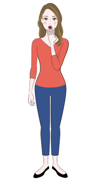 istock A illustration of beautiful woman surprised 1274401990