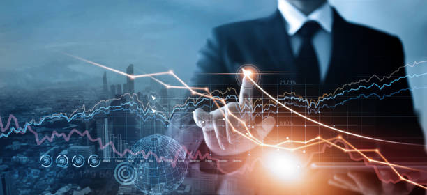 istock Businessman hand draw graph growth and progress working by analysis and business strategy, Finance and stock on global network. 1274437443